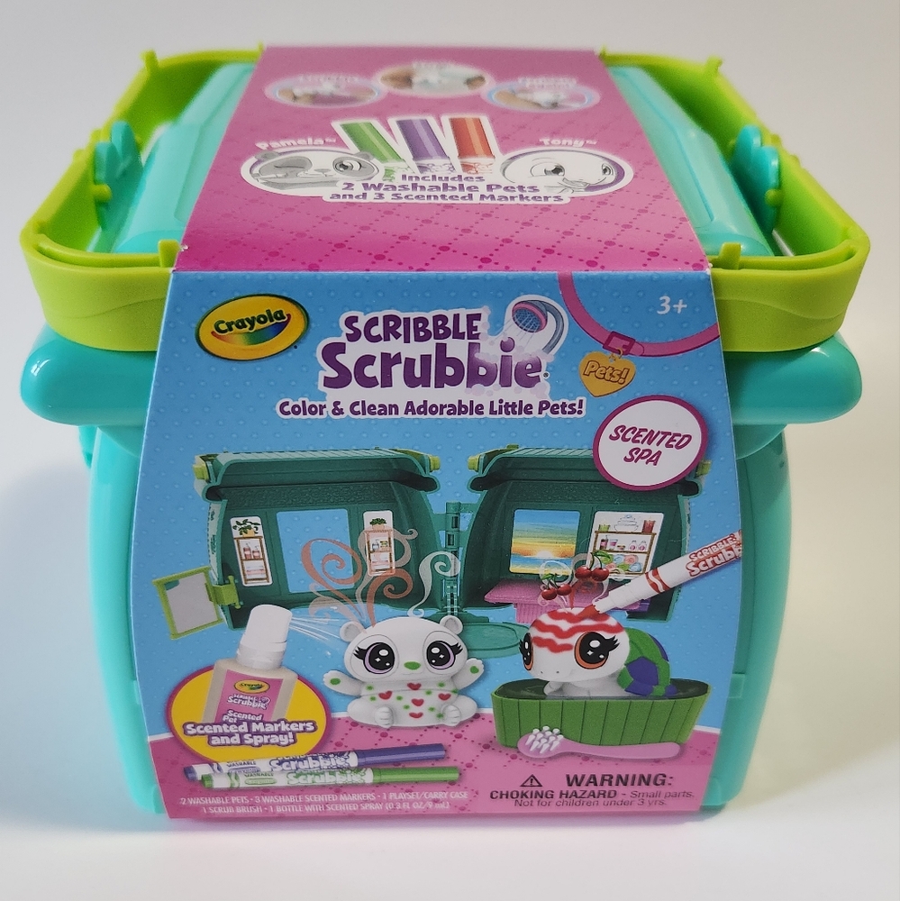 Crayola Scribble Scrubbie Pets Scented Spa (Arts & Crafts Bath Toy)